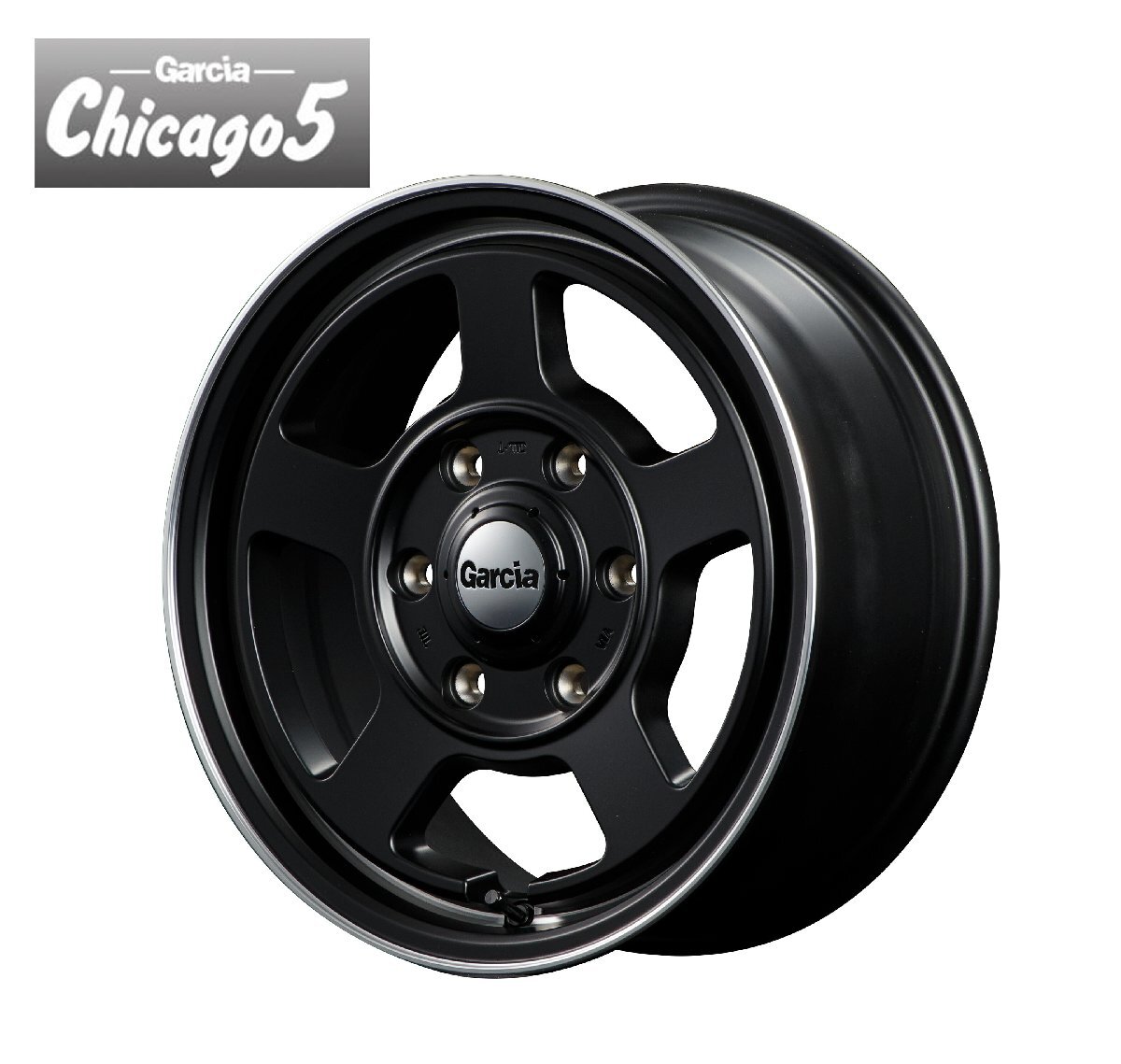 16インチ 6H139.7 5.5J+38 6穴 ガルシア シカゴ5 ハイエース 用 ホイール 4本 MID WHEELS GARCIA Chicago5拍卖