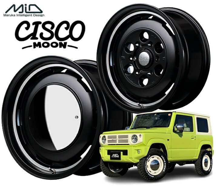 15インチ 6H139.7 6.0J 6J+33 6穴 ガルシアシスコ ムーン ホイール 4本 MID WHEELS Garcia CISCO MOON拍卖
