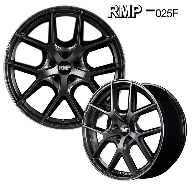 18インチ 5H114.3 8.0J 8J+42 5穴 ホイール 1本 セミグロスガンメタ+リムエッジDC+ロゴマシニング MID WHEELS MID EXCLUSIVE 025F拍卖