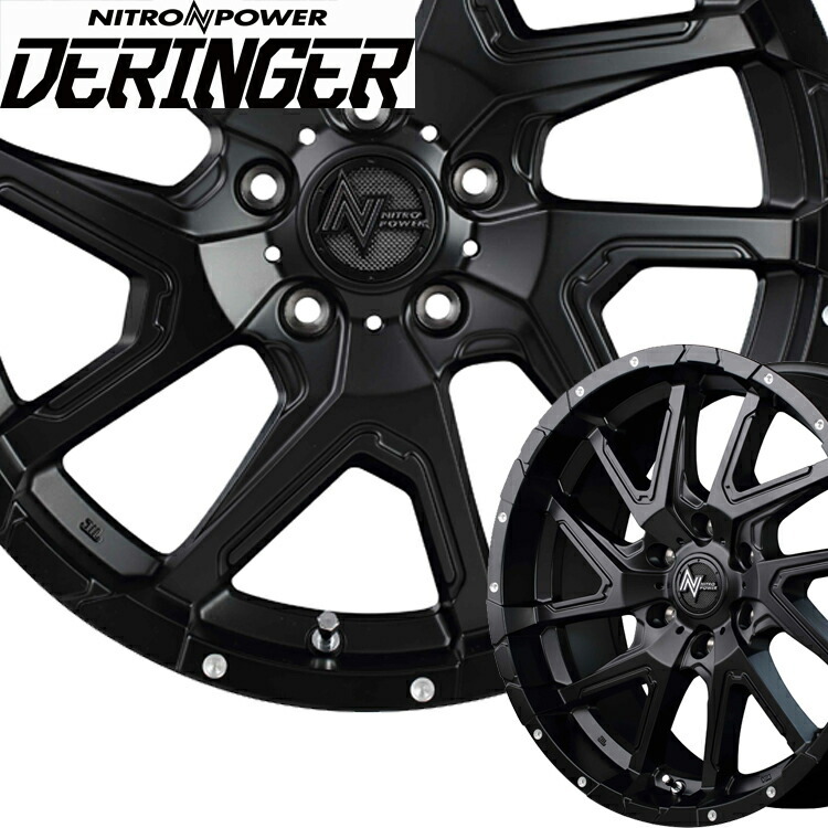 16インチ 5H114.3 7.0J 7J+40 5穴 ナイトロパワー デリンジャー ホイール 1本 MID WHEELS NITRO POWER DERINGER拍卖
