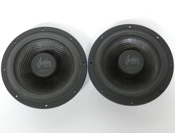 ■Acoustic Research AR Phantom 6.2 illusion Audio CARBON Nd-6 ウーファースピーカーユニット ペア 難あり拍卖