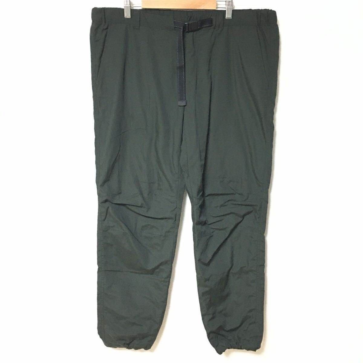 ビックサイズ◎【UNIQLO】ユニクロ ウォームイージーパンツ リップストップ ジョガー 裏毛 カジュアル メンズ カーキ サイズXL/Y35525fF拍卖