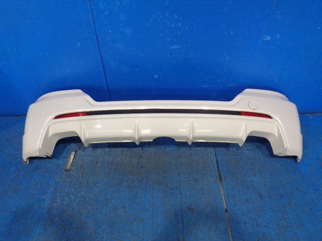 ホンダ フィット GP1 2012年 無限 ムゲン リアバンパースポイラー ホワイトパール NH624P 84111-XLFD-K0S0 Y0222拍卖