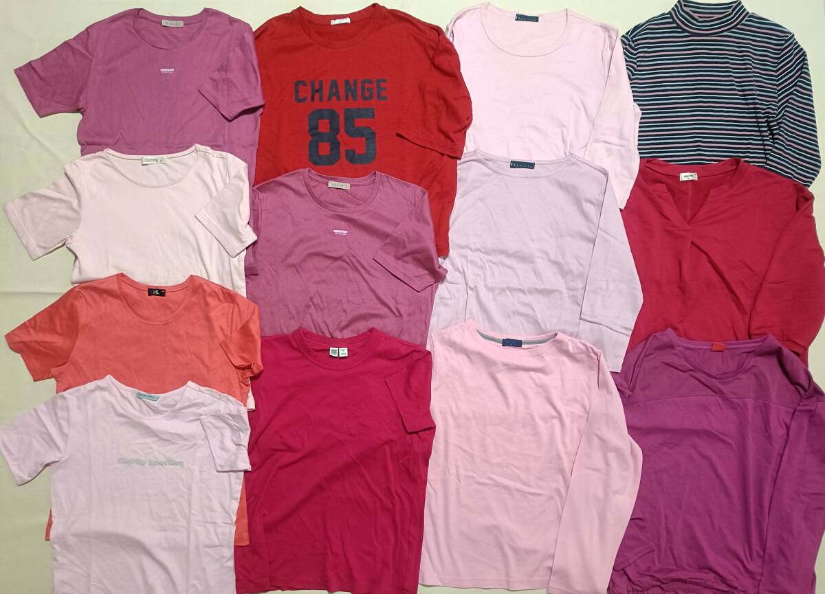 宅急便送料込み 半袖 長袖 Tシャツ 13点 まとめて レディース M セット 綿 コットン IY ユニクロ 女の子にも 7922拍卖