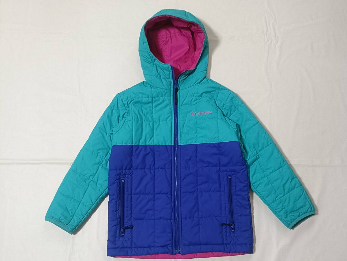 宅急便送料込み Columbia コロンビア リバーシブル 中綿入り ジャケット オムニシールド 防寒 130cm YOUTH 8 男女兼用 キッズ 7868拍卖