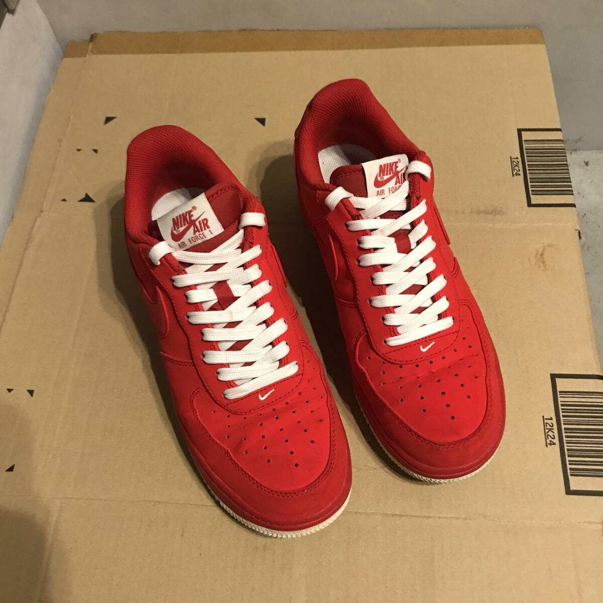 NIKE ナイキ AF1 エア フォース 1 AIR FORCE 1 LOW University Red/赤 レッド拍卖