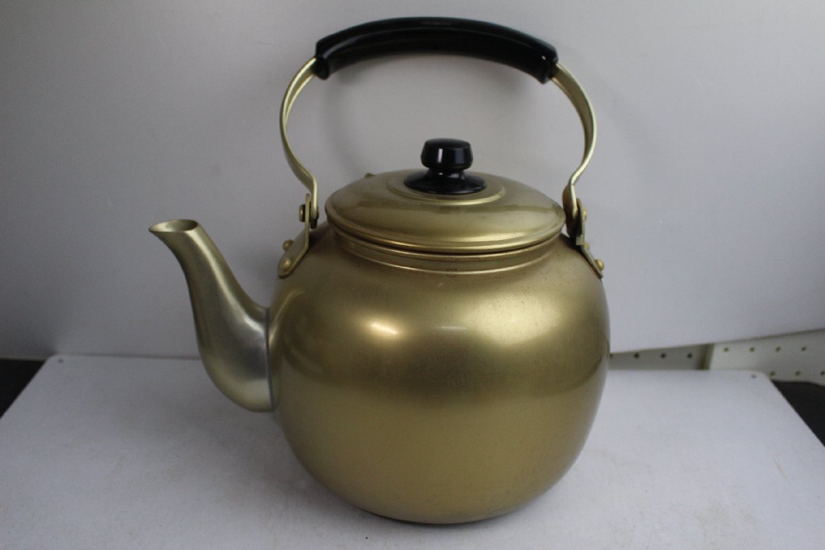 やかん 6リットル 学校 給食 中古 昭和 レトロ 古道具 お茶 アンティーク ビンテージ ヴィンテージ ヤカン アルミ コレクション インテリア拍卖