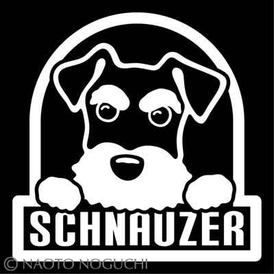 オリジナル ステッカー シール DOG IN CAR ドッグインカー ミニチュア シュナウザー ミニチュアシュナウザー E4拍卖