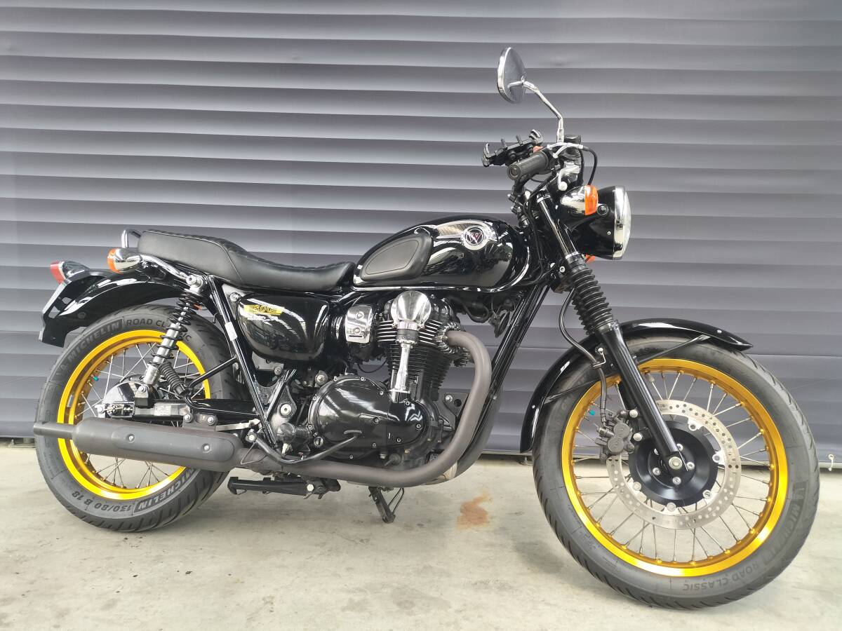 【近県配送無料!】W800 初年度H23 走行35,267km EJ800A型 大津市から ローン可 ETC付 スペシャルエディション グリップヒーター メグロ拍卖