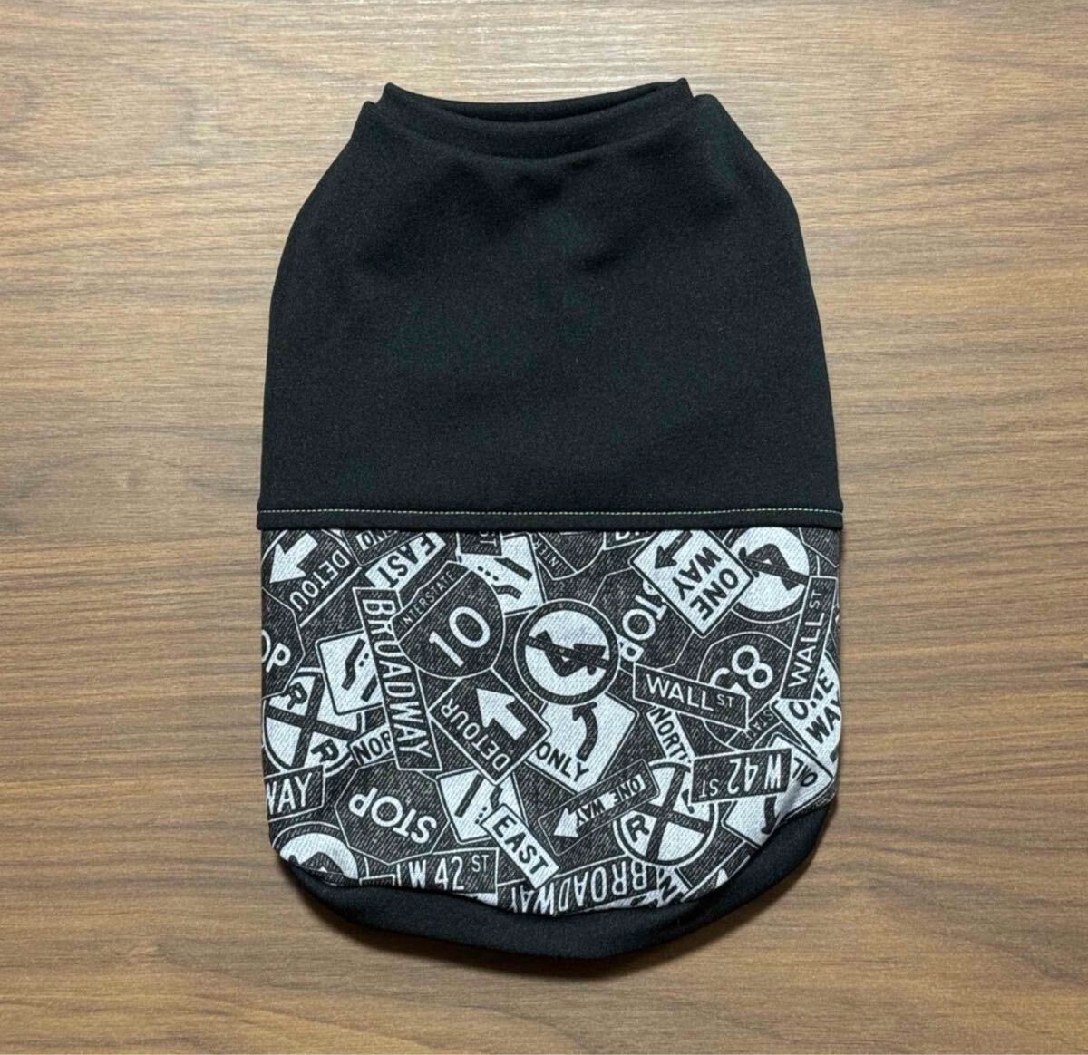 ブラック デニム タンクトップ Sサイズ 犬服 ハンドメイド拍卖