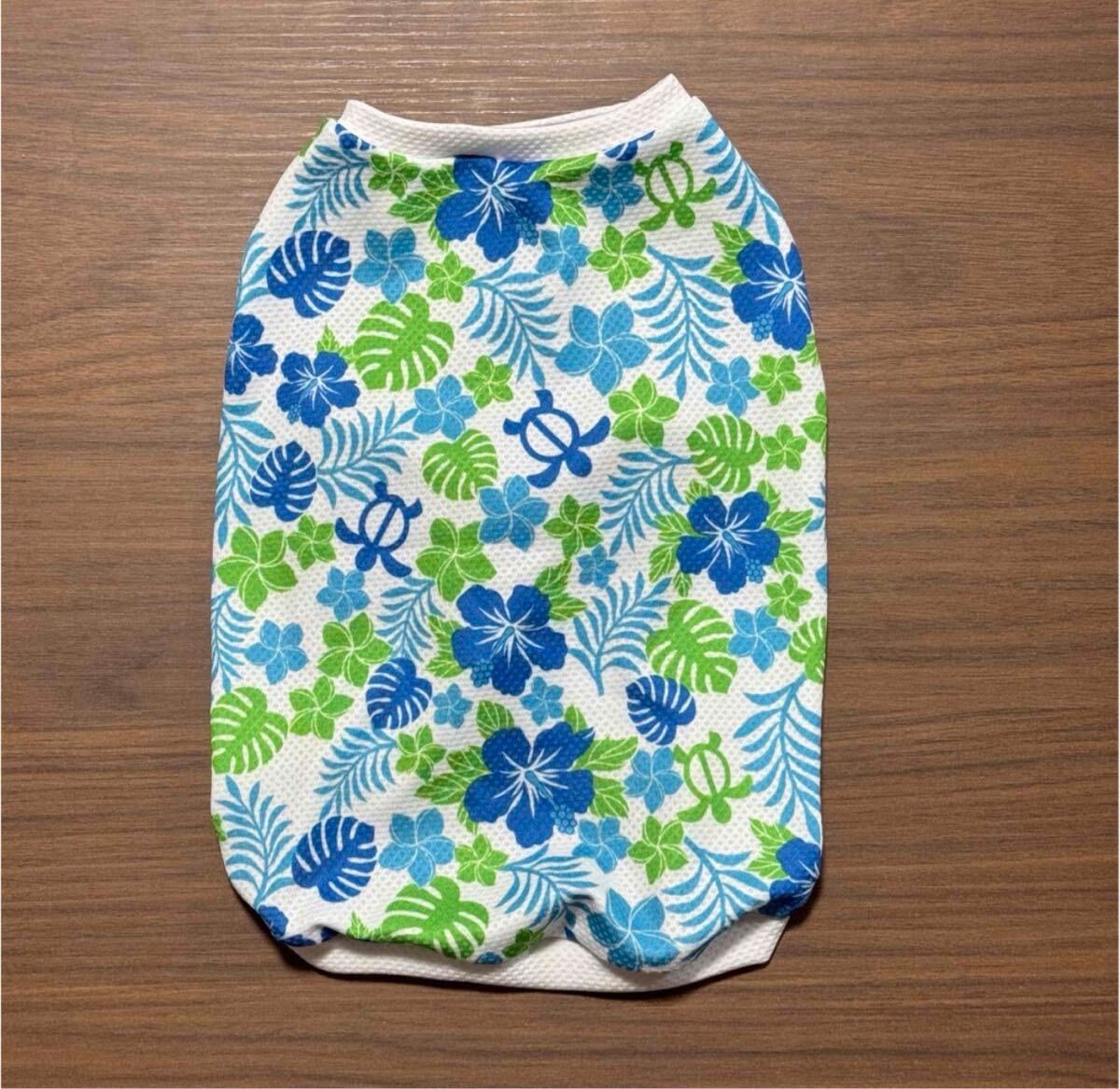 接触冷感 ハワイアン タンクトップ Sサイズ 夏服 ハンドメイド拍卖