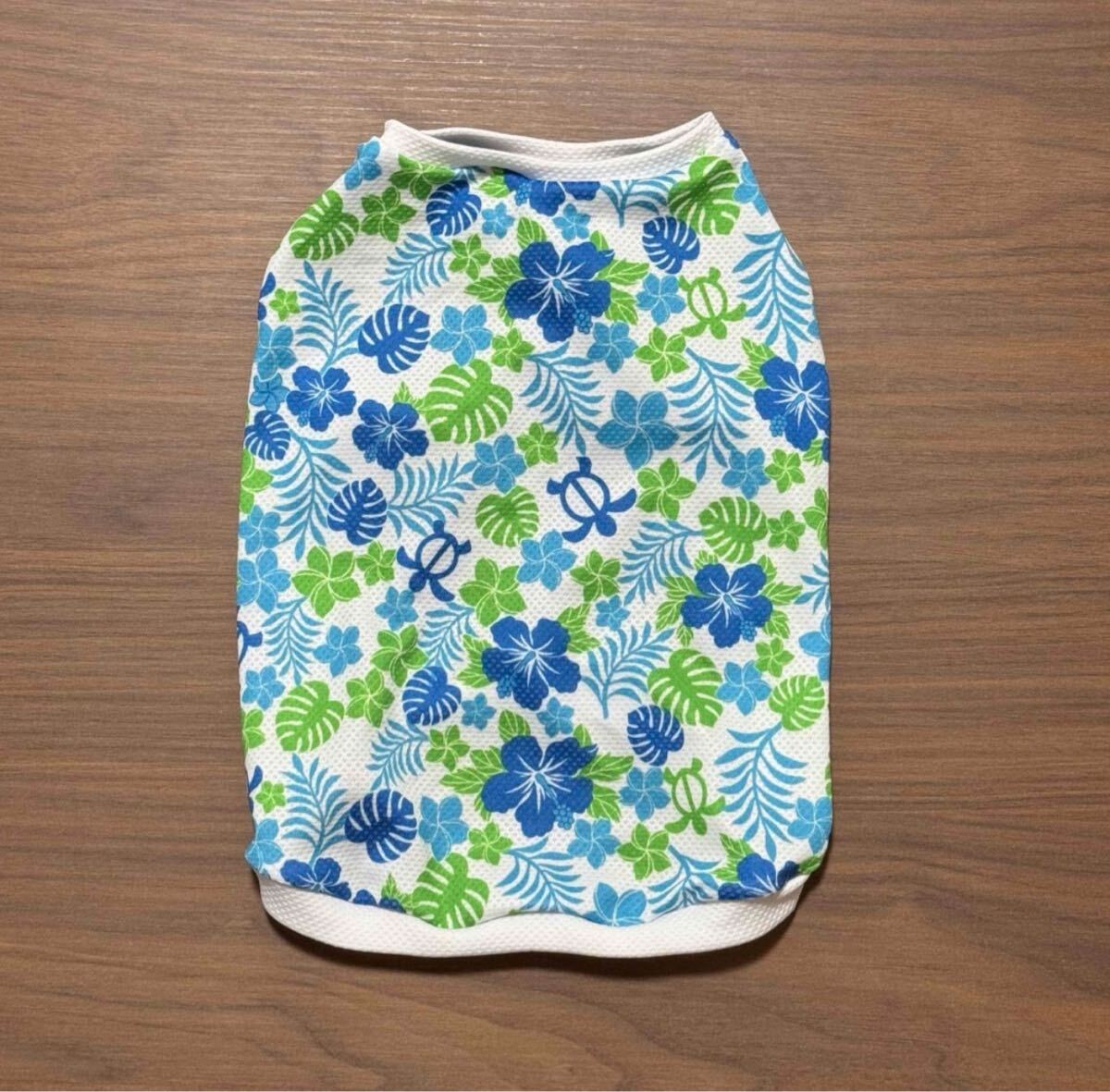 接触冷感 ハワイアン タンクトップ Mサイズ 夏服 ハンドメイド拍卖