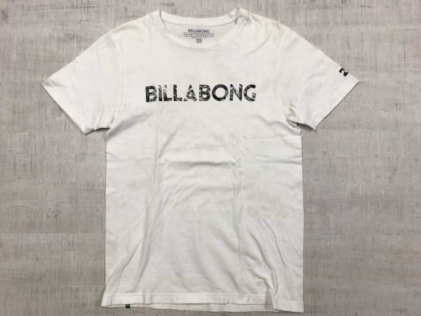 BILLABONG ビラボン サーフ ストリート ムラスポ系 プリント 半袖Tシャツ メンズ コットン100% M 白拍卖