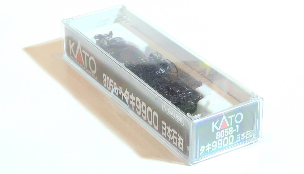 【H57f39】KATO「No.8058-1 タキ9900 日本石油」ケース付き ガソリン専用タンク車 貨物列車 中古Nゲージ ジャンク カトー拍卖
