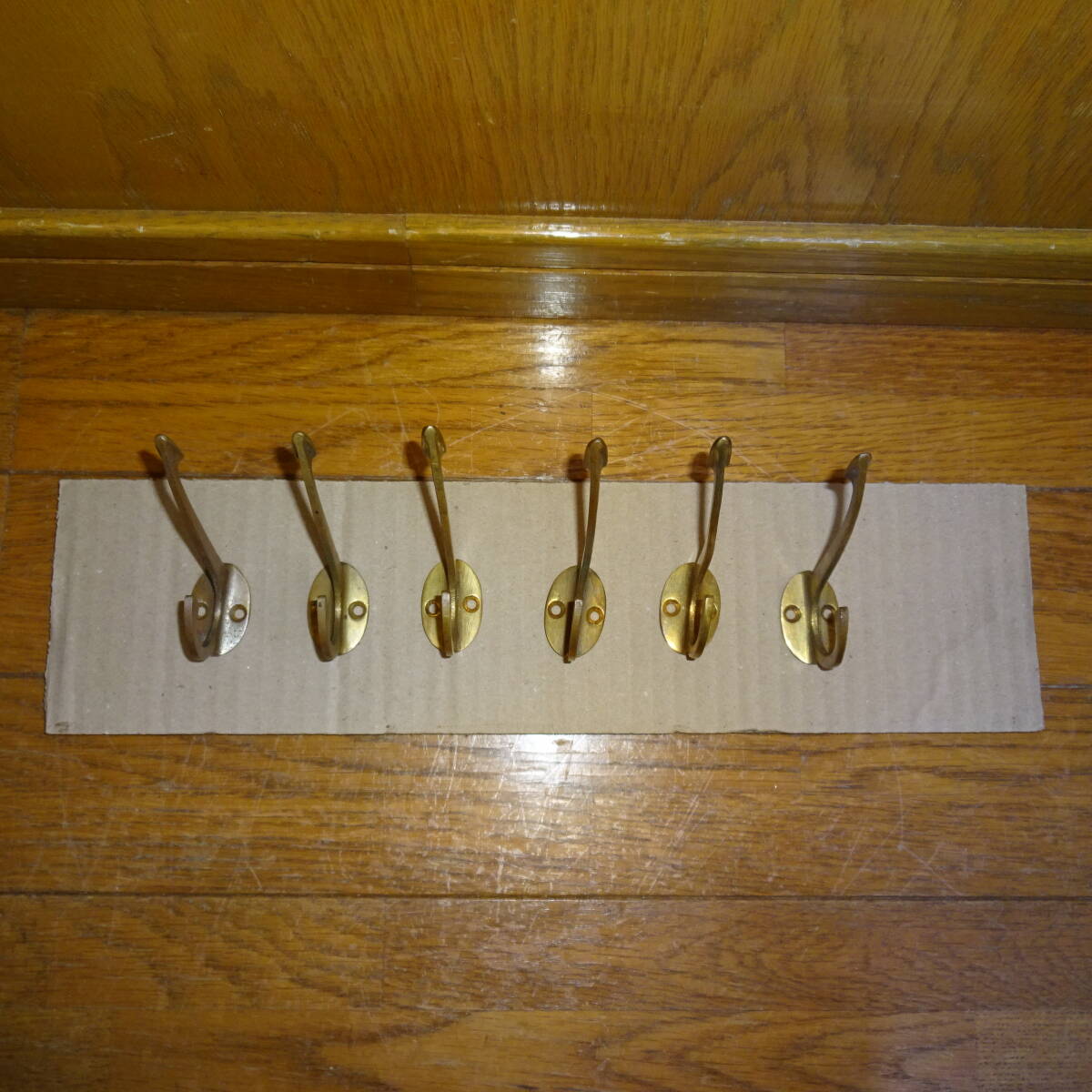 真鍮製フック6個セット 昭和レトロ物フック 当時物 ②拍卖