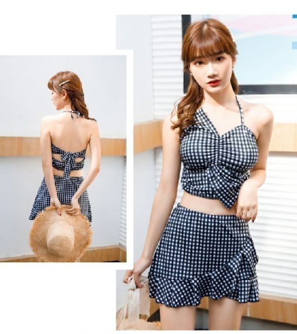 在庫処分 セール 水着レディース 体型カバー水着 スイムウェア タンキニ ママ水着 sw1-194bra-L拍卖