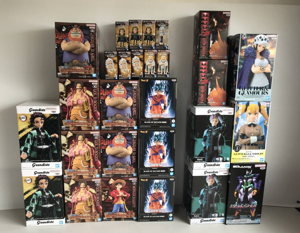 E02-7519 1円スタート 未開封品 プライズフィギュア(91) 少年系など フィギュアまとめ 28体 ワンピース/ドラゴンボール/怪獣8号/ナルト 他拍卖