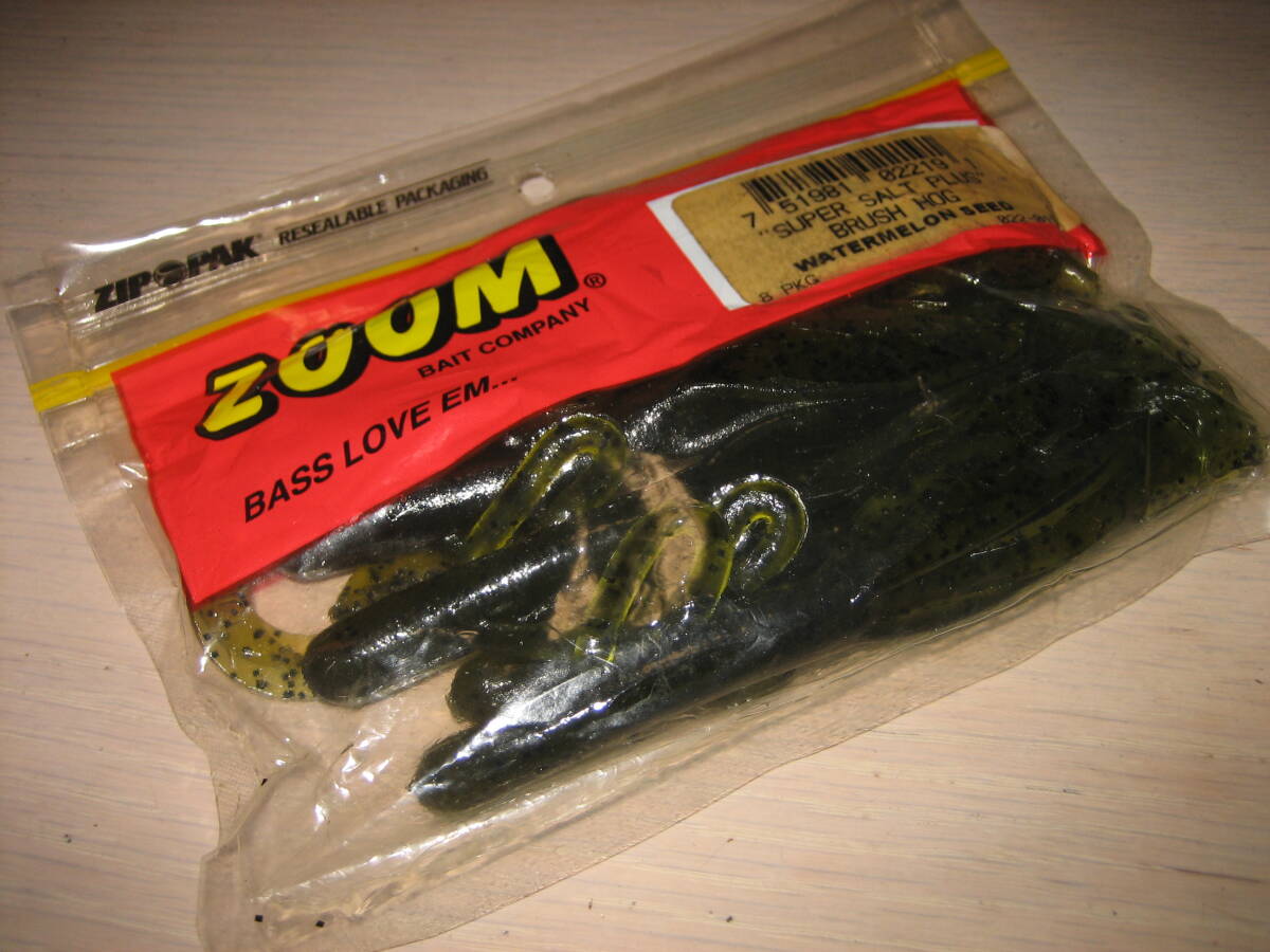 ZOOM ブラッシュホッグ ウォーターメロン 7本 未使用拍卖