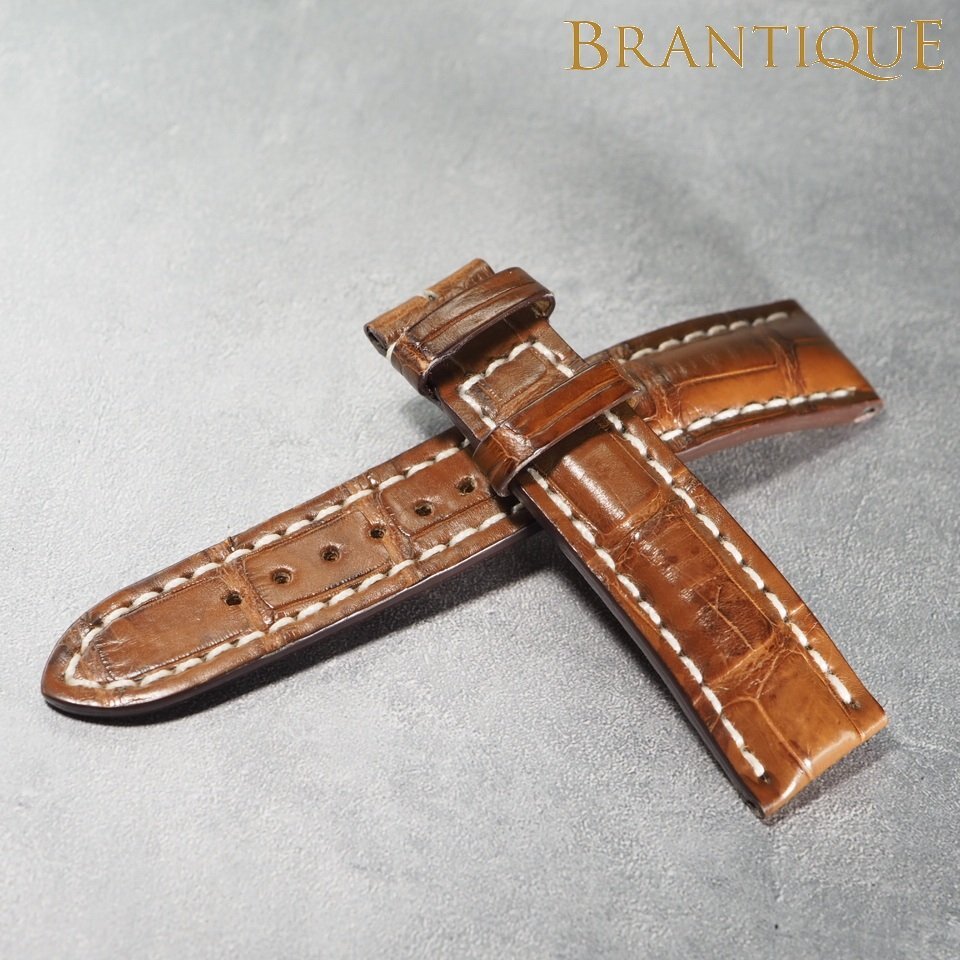 ◆即決あり/純正革ベルト◆ BREITLING ブライトリング 20/18mm レザー ブラウン 腕時計用 ベルトのみ 「27366」拍卖