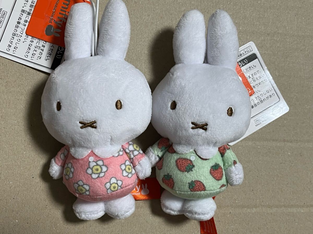 タイトー ミッフィー ぬいぐるみマスコット お花とフルーツ 2種セット miffy 拍卖