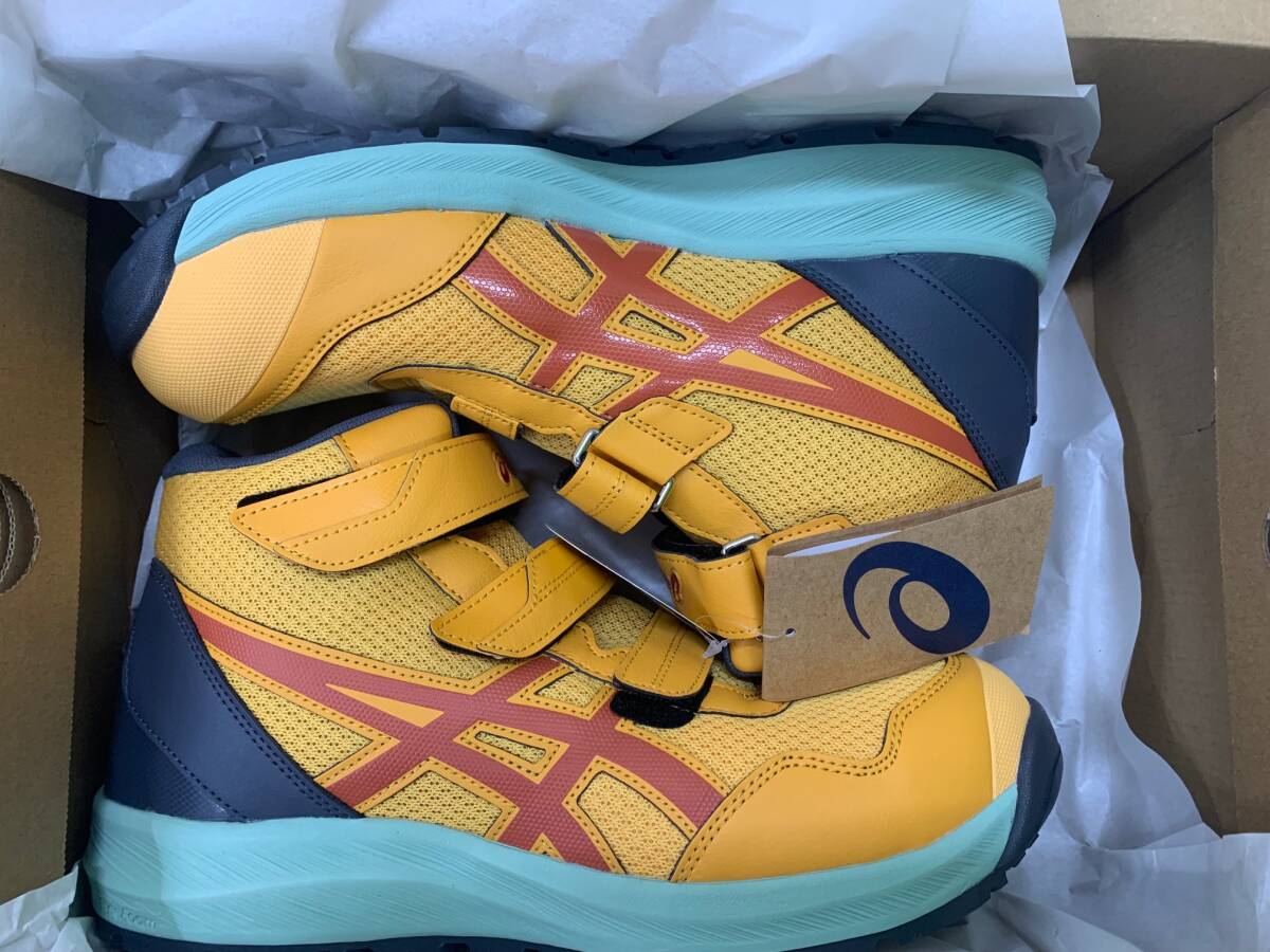 アシックス 25.5cm 安全靴 CP216 限定カラー タイガーイエロー×スパイスラテ ウィンジョブ拍卖