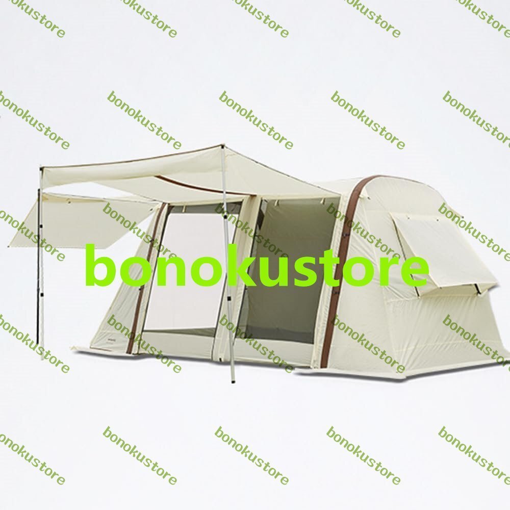 インフレータブル グランピング テント 屋外 爆破テント インフレータブル キャンプ テント 5~ 8人に適し 3面通気口 クイック拍卖