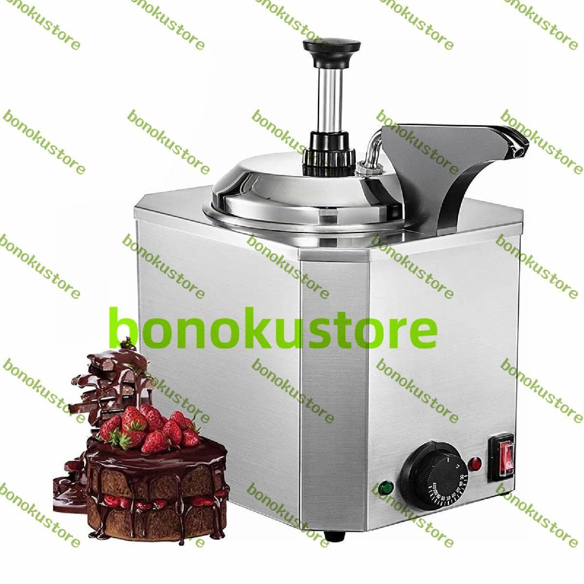 業務用チョコレートジャムウォーマー 30-110℃ソースポンプディスペンサー 加熱チョコレートポンプステンレススチールフードウォーマー拍卖