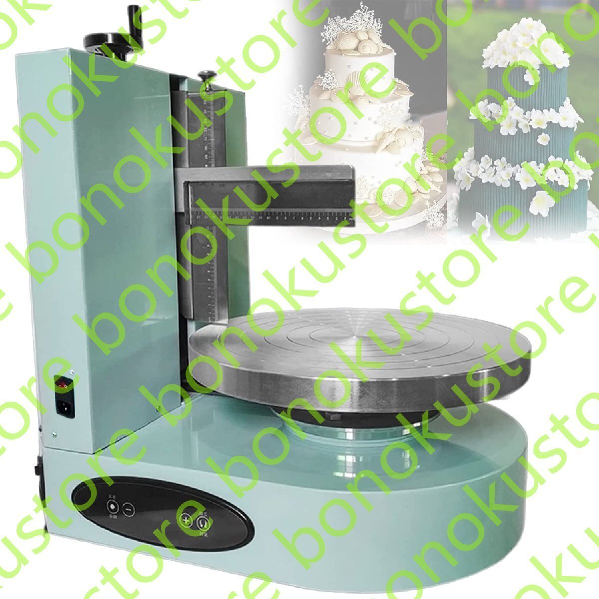 4-12 インチ自動ケーキ アイシング マシン ラウンド ケーキ クリーム スプレッド コーティング充填機 ケーキ パン110V拍卖