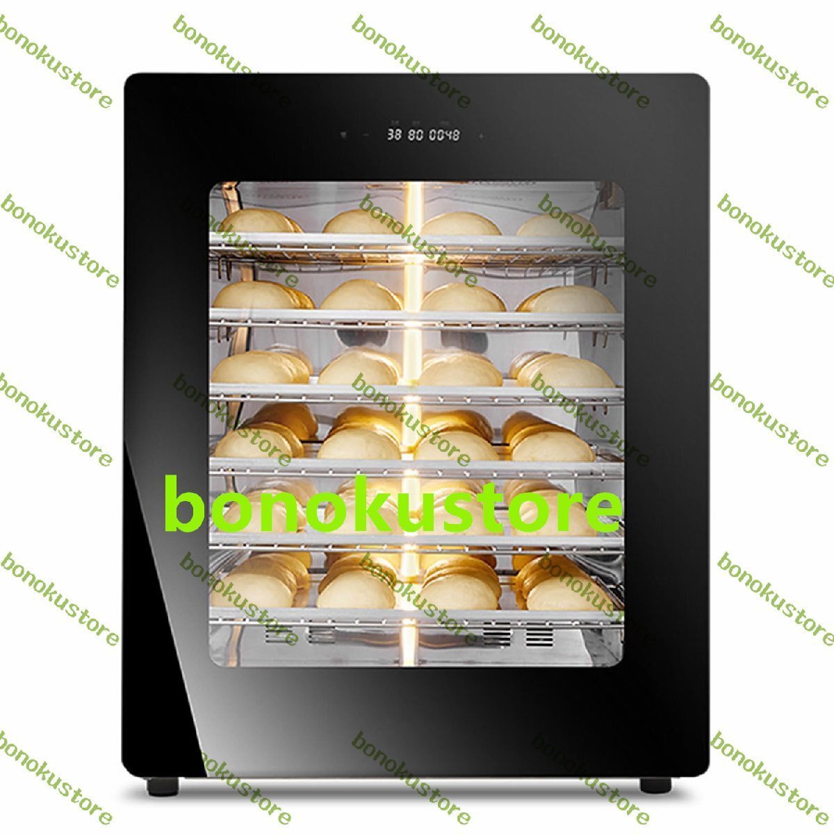 100L 商業生地プルーファーボックス 650W 6層インテリジェントステンレス鋼パン発酵機 湿度と温度調整可能 ップ電気プルーファー拍卖