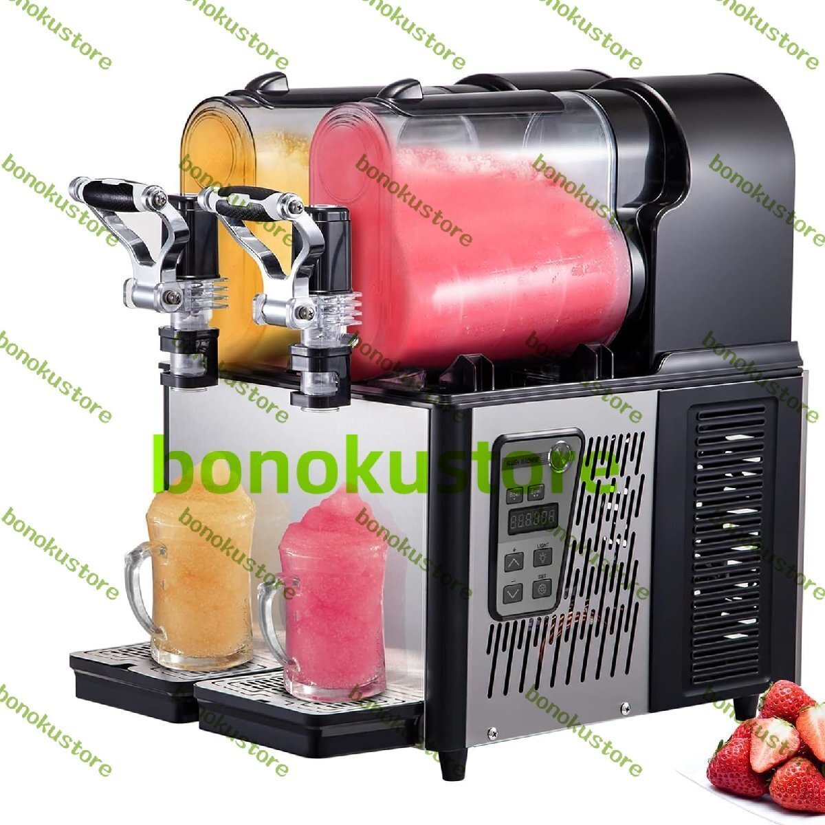 業務用スラッシーマシン、温度保存付き500Wフローズンドリンクマシン、スーパーマーケットカフェレストランバー用スラッシーメーカーマシン拍卖