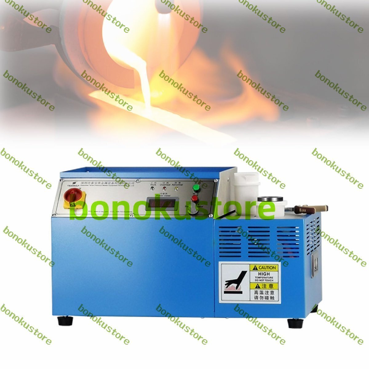 220V 5000W中周波金溶解炉、1KG小型金溶解機、最高温度2100°C、金、銀、銅、アルミニウム、プラチナ用拍卖