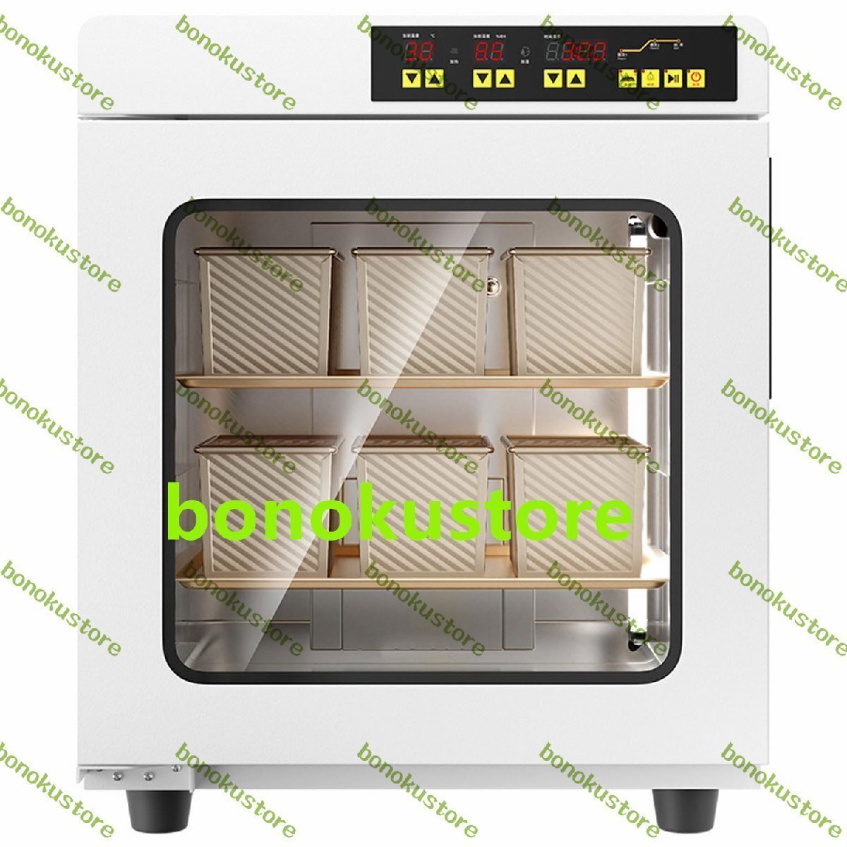 500W 家庭用生地プルーファーボックス 70L 5層インテリジェント電気パン発酵機 湿度と温度調整可能 8時間タイマー トースト拍卖