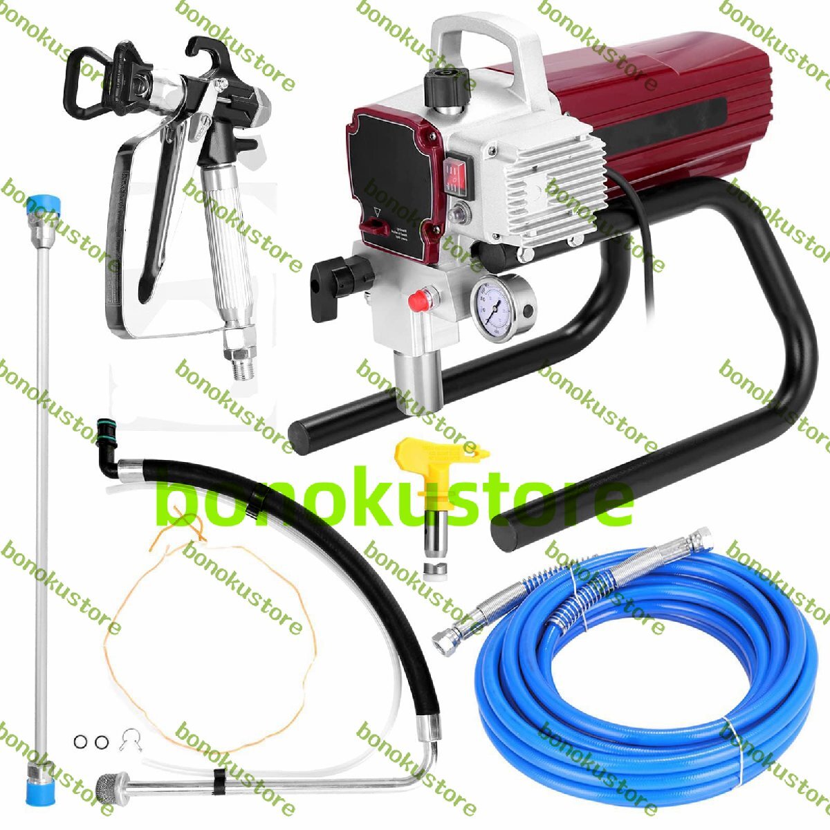 エアレス噴霧機 プロフェッショナル高圧エアレス噴霧器1700W2.4L/Min電動塗料噴霧機多目的塗装ツールホーム改善機器 噴霧器具塗装拍卖