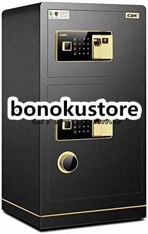 高品質 大型 金庫 家庭用 二重ドア 指紋パスワードキャビネット金庫デジタルキーパッド CRNMQAFP100DB 幅50×奥行45×高さ100cm拍卖