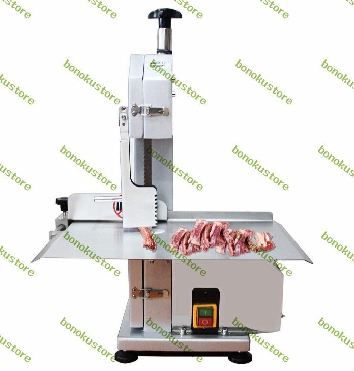 業務用骨切り機 電動骨切り機 肉カッター 冷凍肉鋼骨切断 650W 肉/背骨/冷凍肉 電動骨切り包丁 ステンレス製 (110V)拍卖