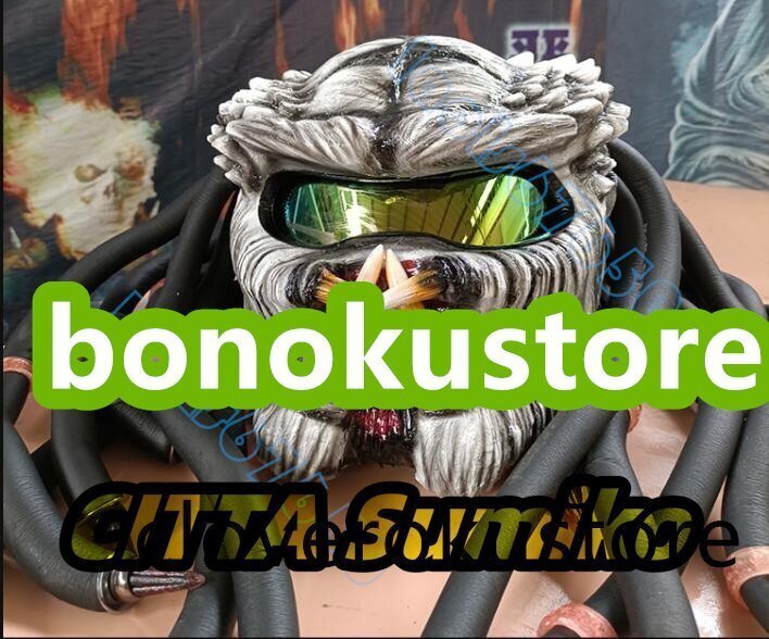 超人気品 3.5代目Predator 牙 プレデター ジェットヘルメット フルフェイスヘルメット バイク オートバイヘルメット 三つタイプ選択可拍卖