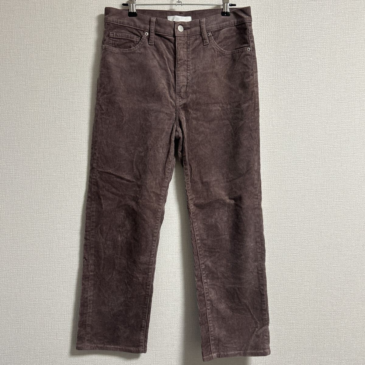 UNIQLO JEANS コーデュロイパンツ ストレッチパンツ ユニクロ26 5ポケット 定番 ベーシック ストレート コール天 ファスナー開き 細畝拍卖