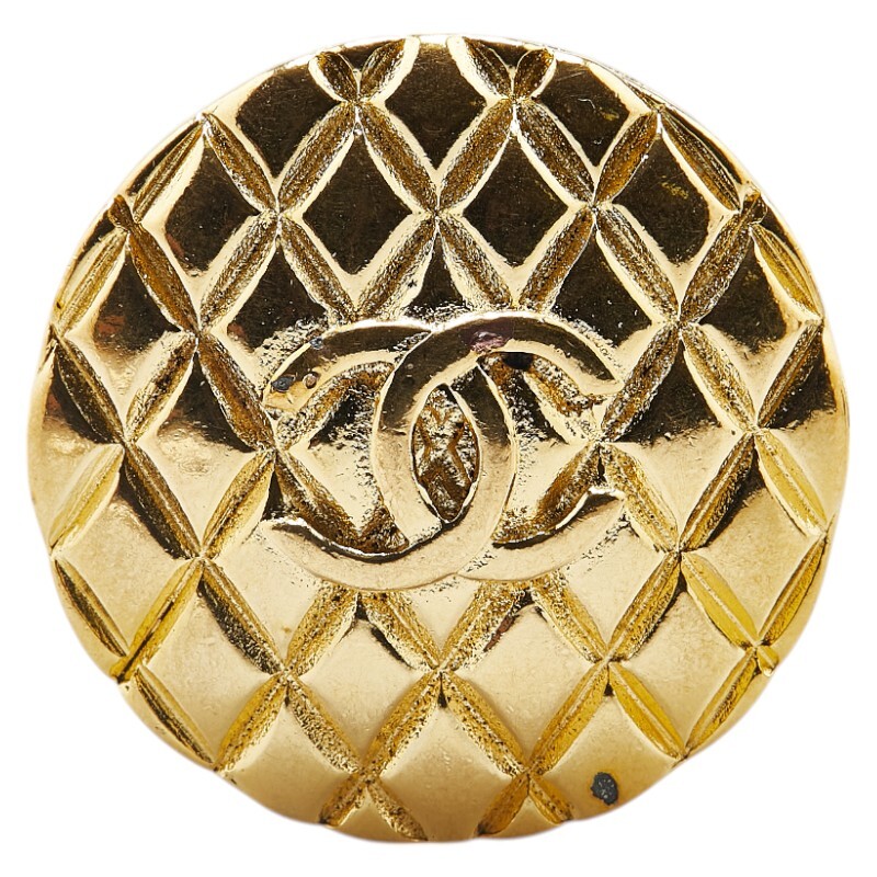 シャネル ヴィンテージ ココマーク マトラッセ ブローチ ゴールド メッキ レディース CHANEL 【中古】拍卖