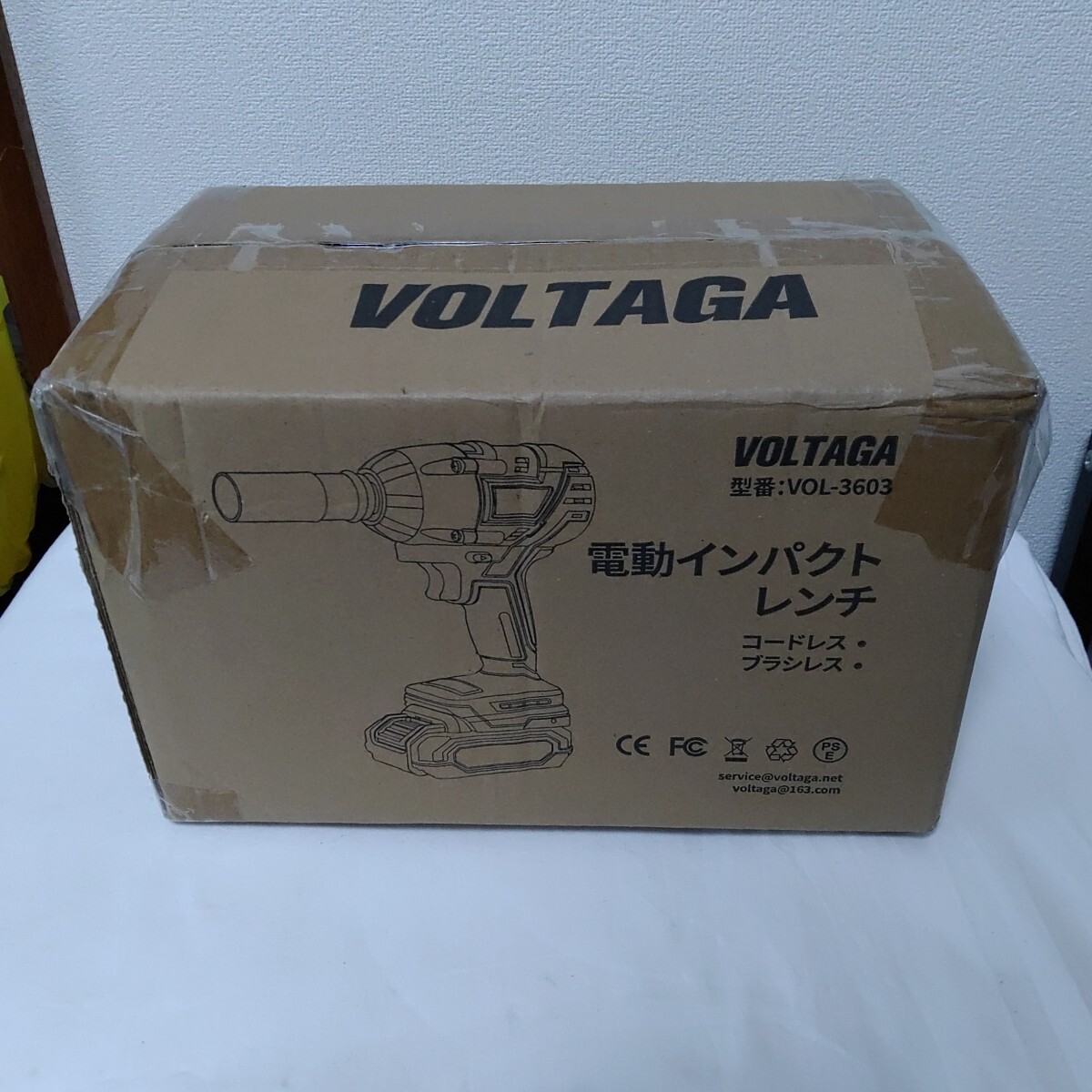 【未使用】VOLTAGA 電動インパクトレンチ 最大トルク300N.m LEDライト 日本語説明書 VOL-3603 0819-G2-TA3拍卖
