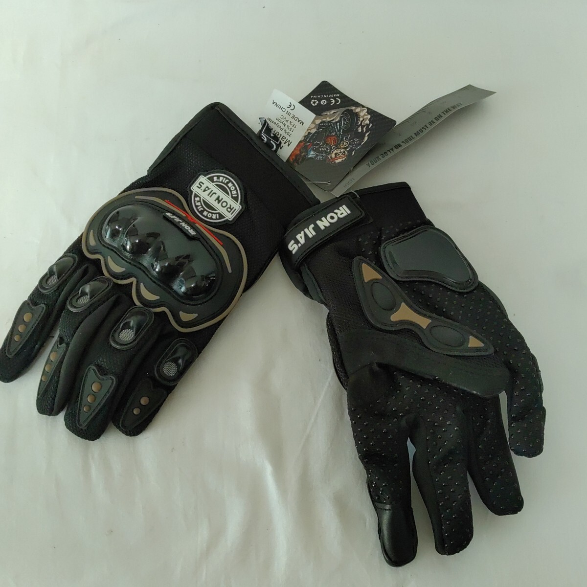 【未使用】IRON JIAS バイクグローブ M 通気性 フィンガーモトクロス 手袋 装備 小さいサイズ 0826-D2-TA3拍卖