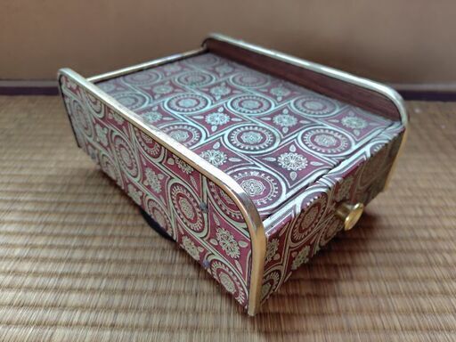 44*【中古】*中古 昭和レトロ 回転電話台 レトロ柄が新鮮♪ 送料無料拍卖