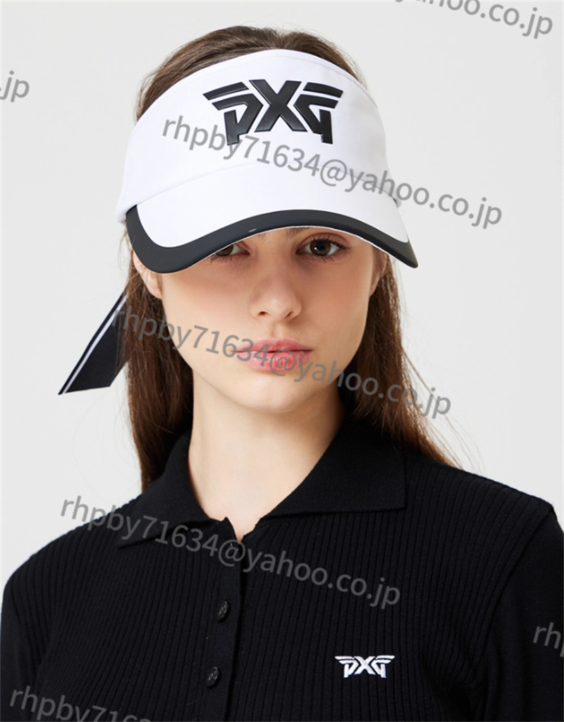 ● PXG ゴルフ レディースバイザー サンバイザー アウトドアスポーツ 帽子 日除け帽 white ●RH071拍卖