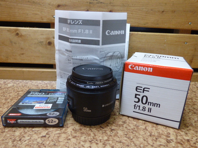 み928.キャノン EF50mm カメラレンズ プロテクター Kenko PRO1 デジタル 52mm拍卖