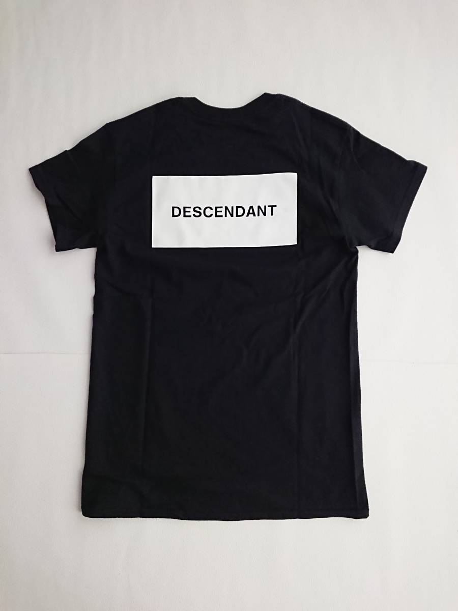 DESCENDANT BOX LOGO CREW NECK SS ブラック Lサイズ ディセンダント ボックス ロゴ Tシャツ RON HERMAN ロンハーマン RHC拍卖