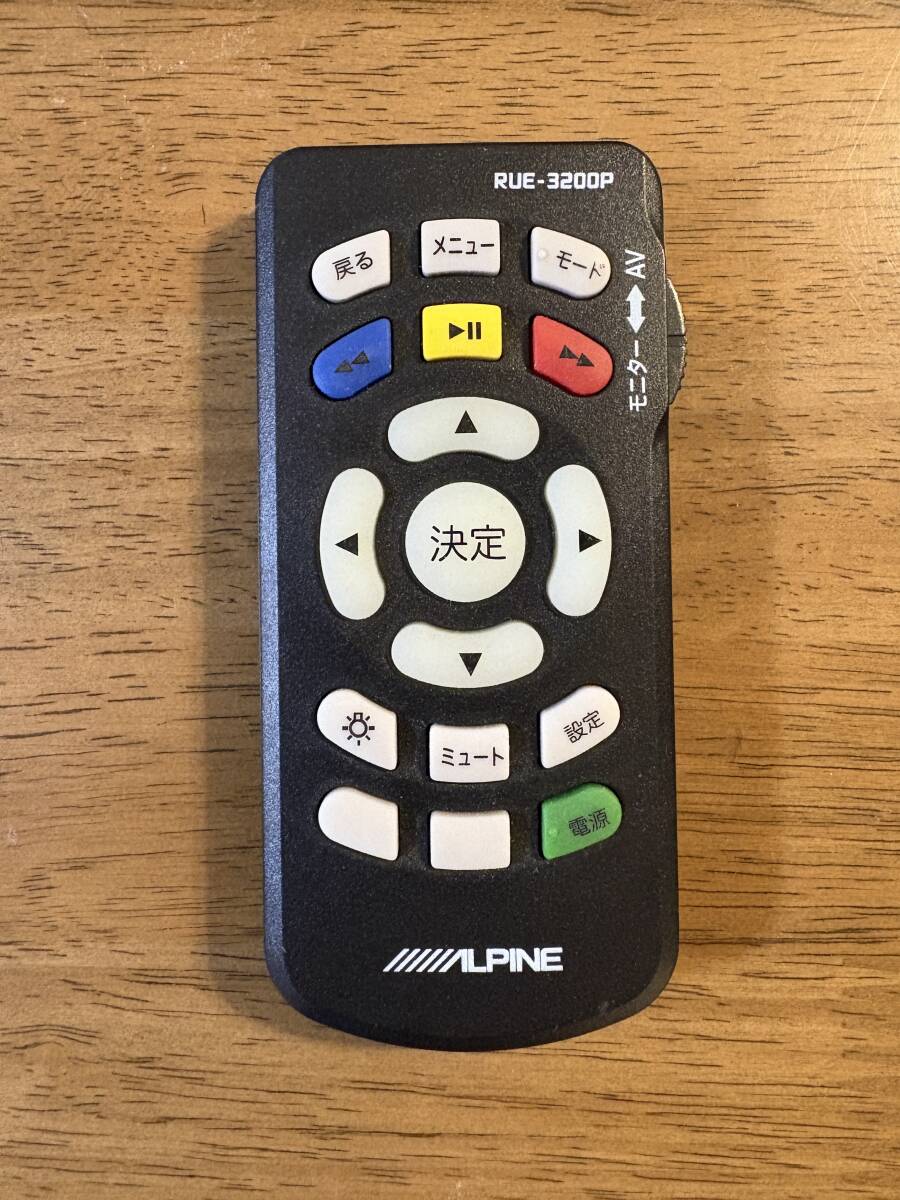 ★アルパイン リモコン RUE-3200P 後席モニター フリップダウンモニター用リモコン拍卖