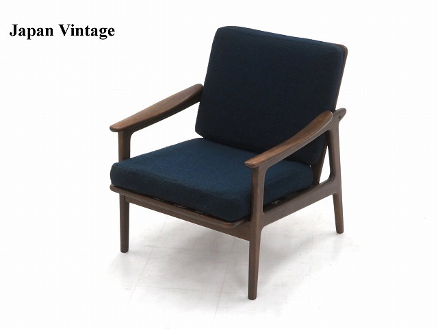 ★rktr183A★ジャパンビンテージ★1人掛けソファ★シングルソファ★イージーチェア検天童木工日田工芸北欧青林製作所剣持勇柳宗理北欧拍卖