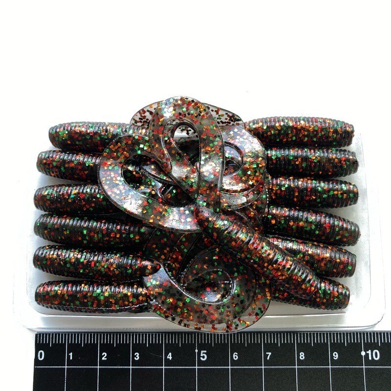 814277 ゲーリーヤマモト 4インチ ダブルテールグラブ 13本 GARY YAMAMOTO #180 ブルーギル拍卖