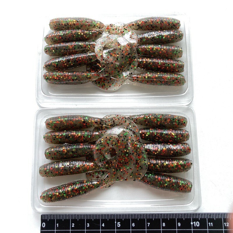 814297 ゲーリーヤマモト 4インチ シングルテールグラブ 20本 GARY YAMAMOTO #180 ブルーギル オールド品拍卖