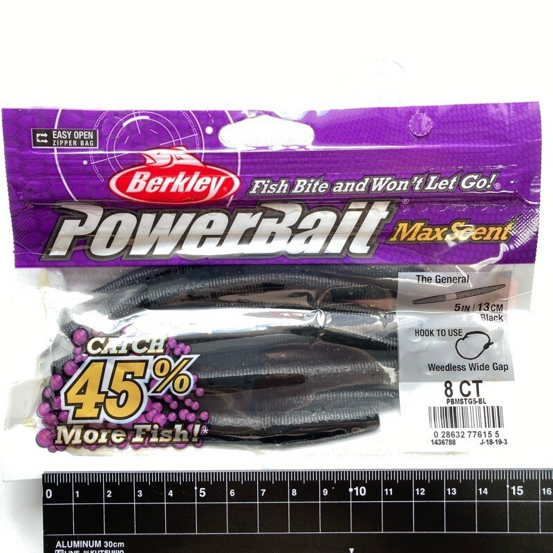814370 新品 バークレイ マックスセント 5インチ ゼネラル #ブラック BERKLEY パワーベイト ジェネラル拍卖