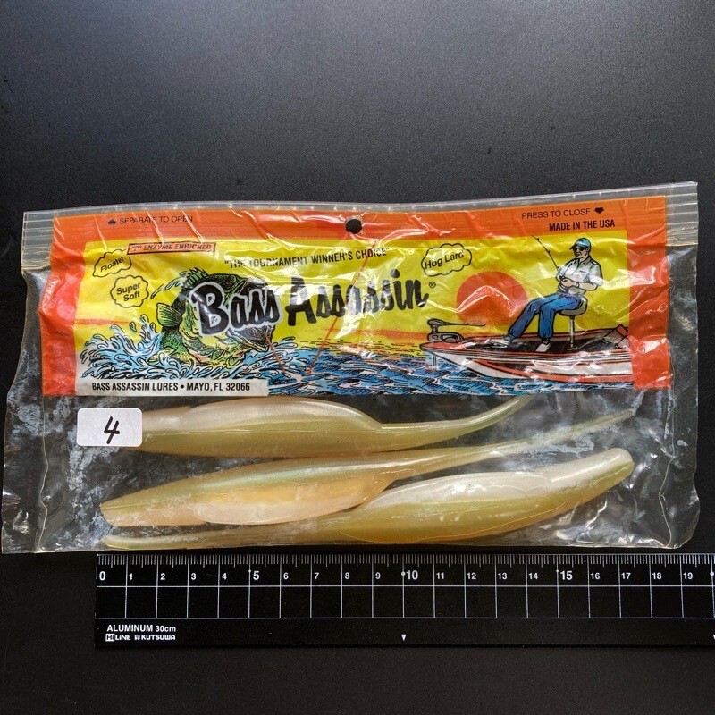 814492 バスアサシン シャッド 7インチ #アーカンソーシャイナー BASS ASSASSIN オールド品 村田基氏おすすめワーム拍卖